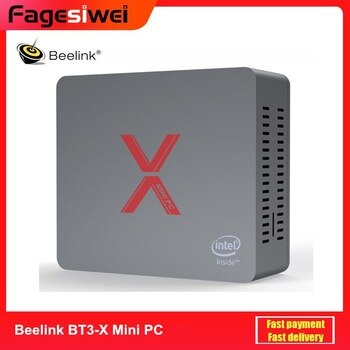 Beelink BT3-X Mini PC Windows 10 Intel Apollo Lake J3355 Intel Graphics 500 4GB DDR4 64GB eMMC 2.4G+5.8G WiFi BT4.0 TV Box