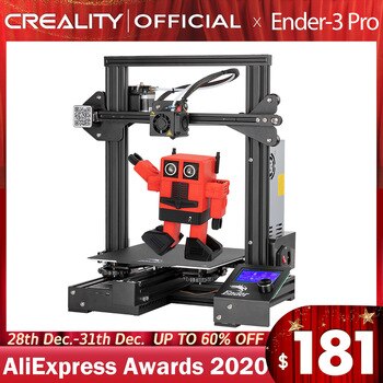 CREALITY 3D Printer Ender-3 PRO Upgraded Magetic Build Plate Resume Power Failure Printing Masks KIT MeanWell Power Supply