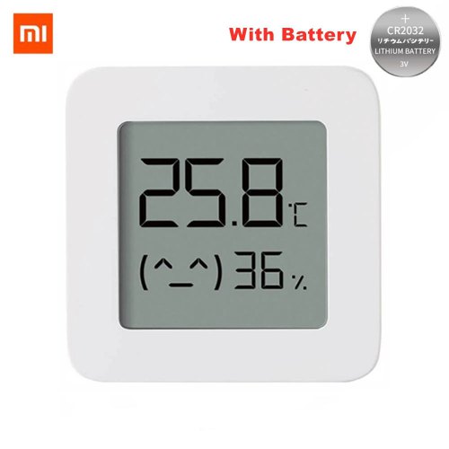 XIAOMI Bluetooth-compatible Digital Thermometer 2 LCD Screen Moisture Wireless Smart Temperature Humidity Sensor With Battery