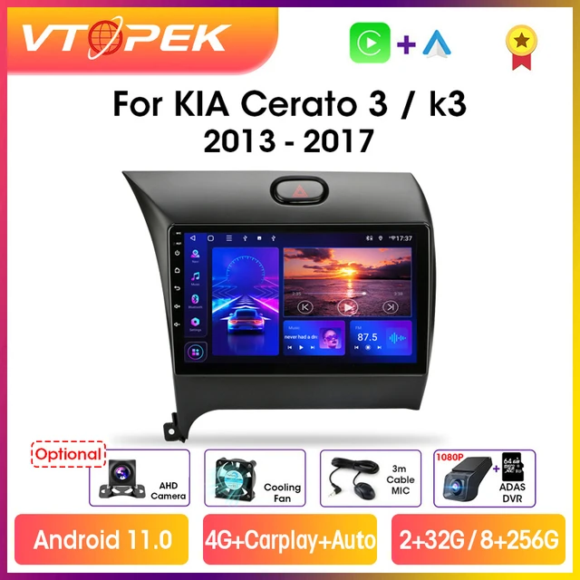 Андроид GPS Мултимедия Навигация за Kia K3 Cerato Forte 2013-2017
