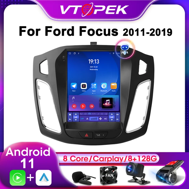 Андроид GPS Мултимедия Навигация за Ford Focus 3 Mk 3 2011-2019