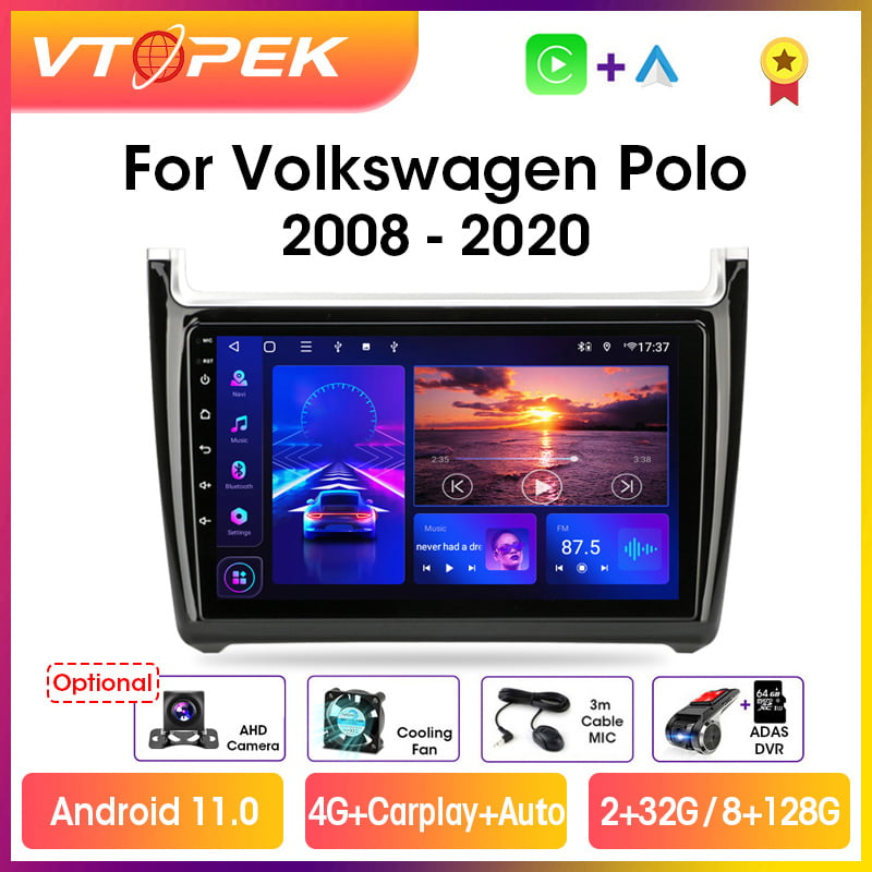 Андроид GPS Мултимедия Навигация за Volkswagen VW Polo 2008-2020