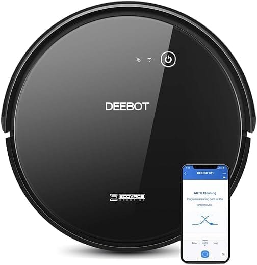 Ecovacs DEEBOT 661 Robot Vacuum, Black