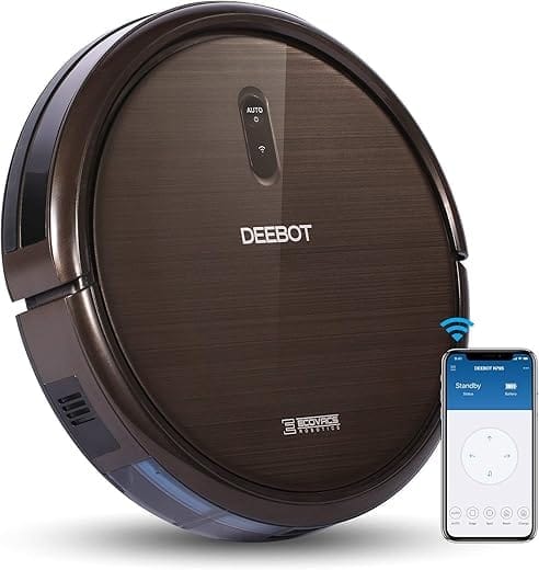 ECOVACS DEEBOT N79S Robot Vacuum Cleaner with Max Power Suction, Alexa Connectivity, App Controls, Self-Charging for Hard Surface Floors & Thin Carpets (Renewed)