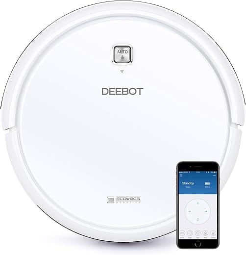 ECOVACS DEEBOT N79W+ Robotic Vacuum, Large, White