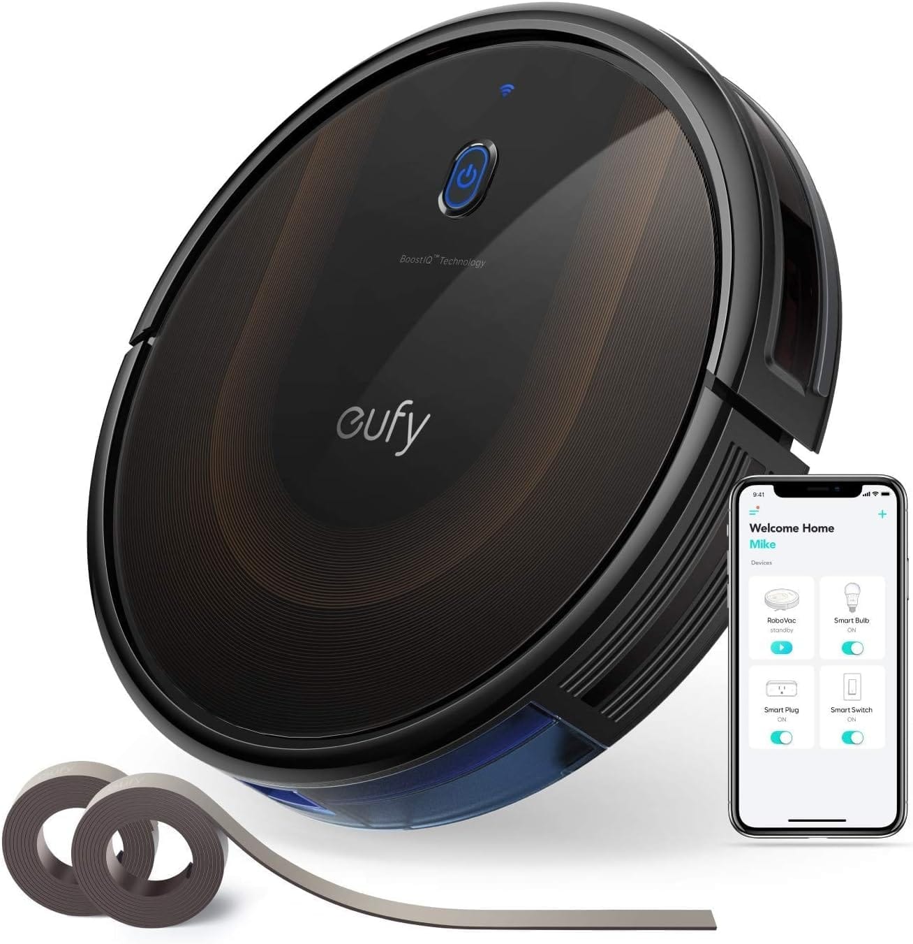 eufy by Anker, BoostIQ RoboVac 30C MAX, Robot Vacuum Cleaner, Wi-Fi, Super-Thin, 2000Pa Suction, Boundary Strips Included, Quiet, Self-Charging, Cleans Hard Floors to Medium-Pile Carpets