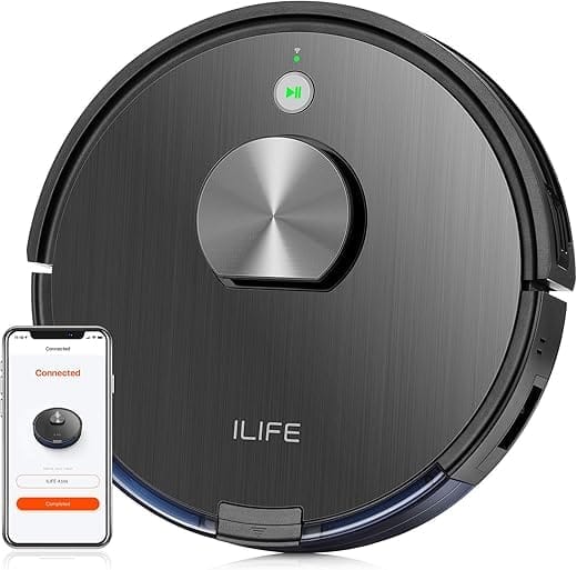 ILIFE A10 Lidar Robot Vacuum,Smart Laser Navigation and Mapping,2000Pa Strong Suction,Wi-Fi Connected,Multiple-Floor Mapping,2-in-1 Roller Brush,Ideal for Hard Floors to Medium-Pile Carpets.