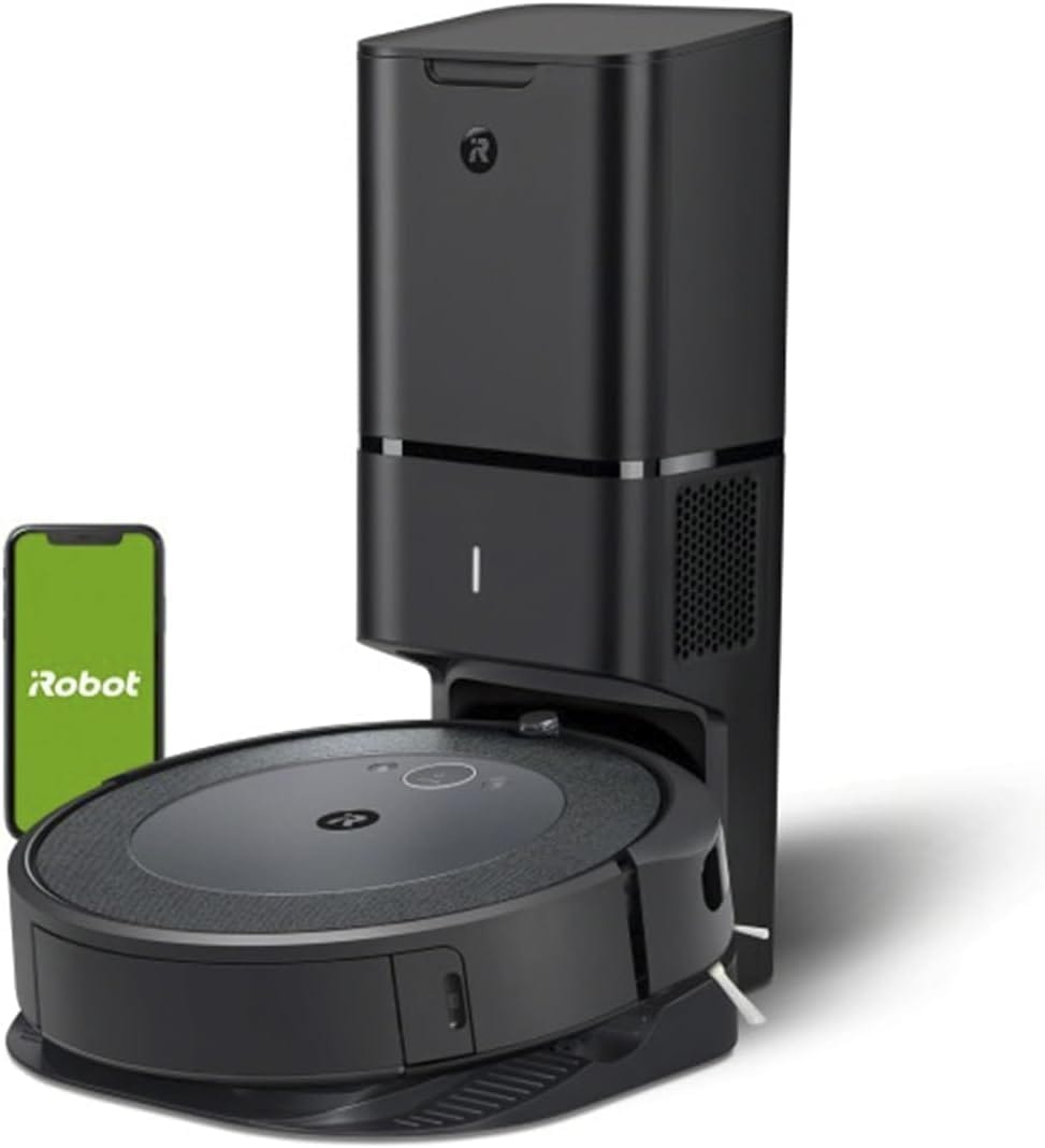 iRobot Roomba i4+ EVO (4552) Self Emptying Robot Vacuum - Empties Itself for up to 60 Days, Clean by Room with Smart Mapping, Compatible with Alexa, Ideal for Pet Hair, Carpets