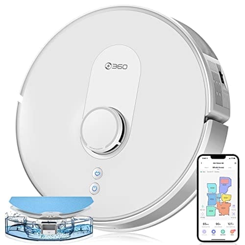 Robot Vacuum and Mop, LiDAR Navigation, 2700Pa Strong Suction, 360 S8 Robotic Vacuum Cleaner, Multi-Floor Mapping, No-Go Zones, Compatible with Alexa and Google Assistant, Ideal for Carpets and Pets