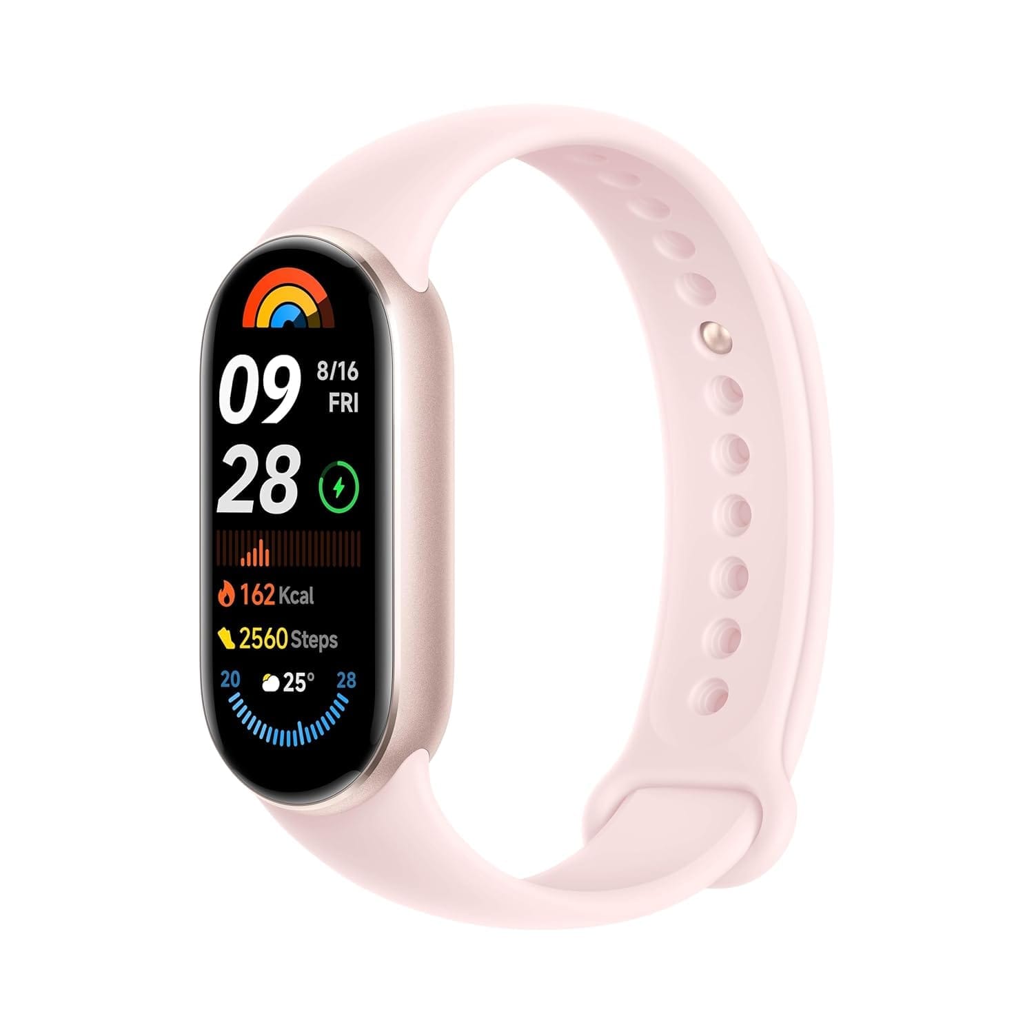 Xiaomi Smart Band 9 Global Version (2024) 1.62" Amoled Display | 233 mAh Battery | up to 21 Days of Battery Life | Over 150 Workout Modes | BT 5.4 | 50M Water Resistant - Mystic Rose